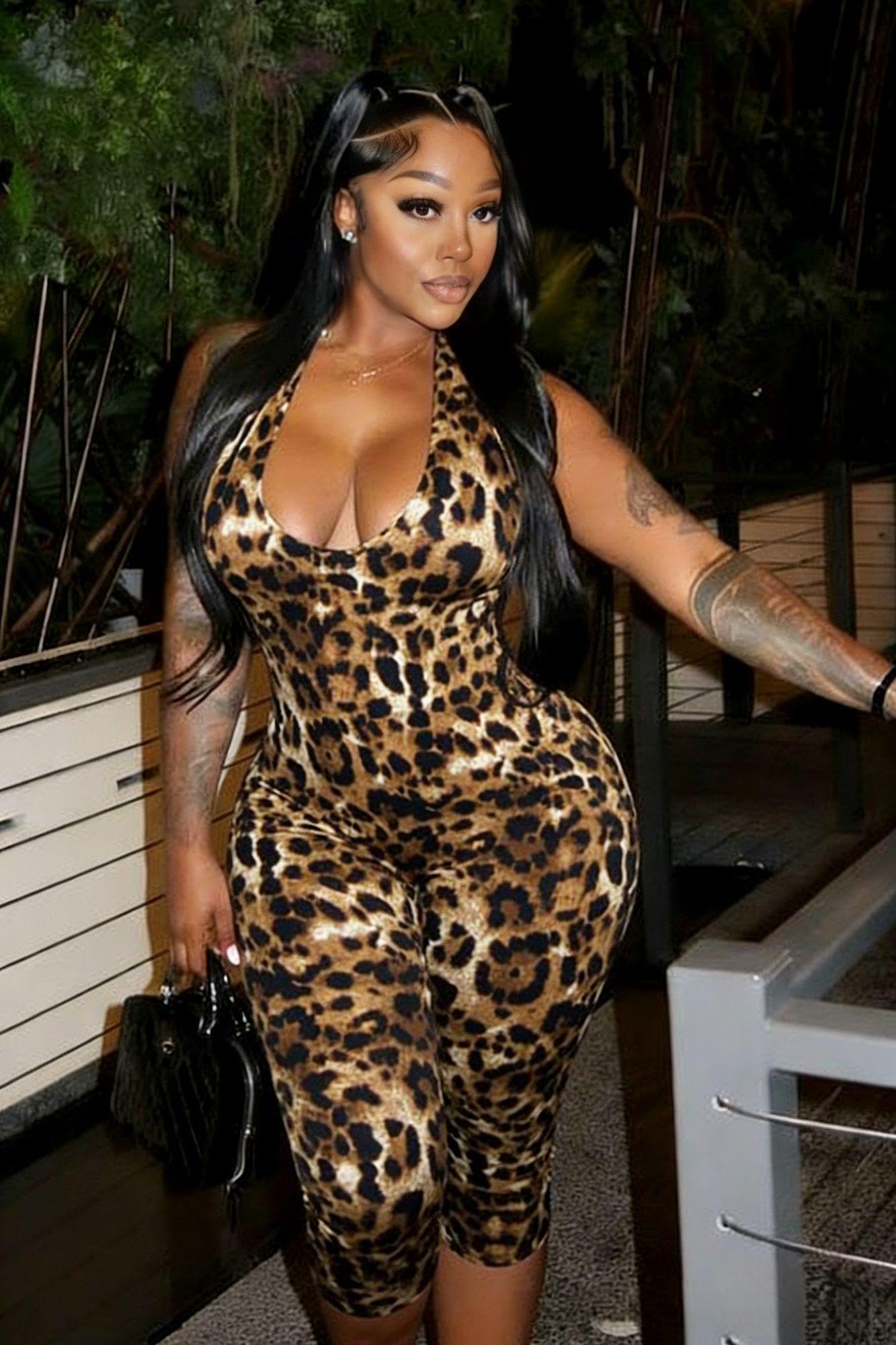 Backless Bodycon Capri Jumpsuit